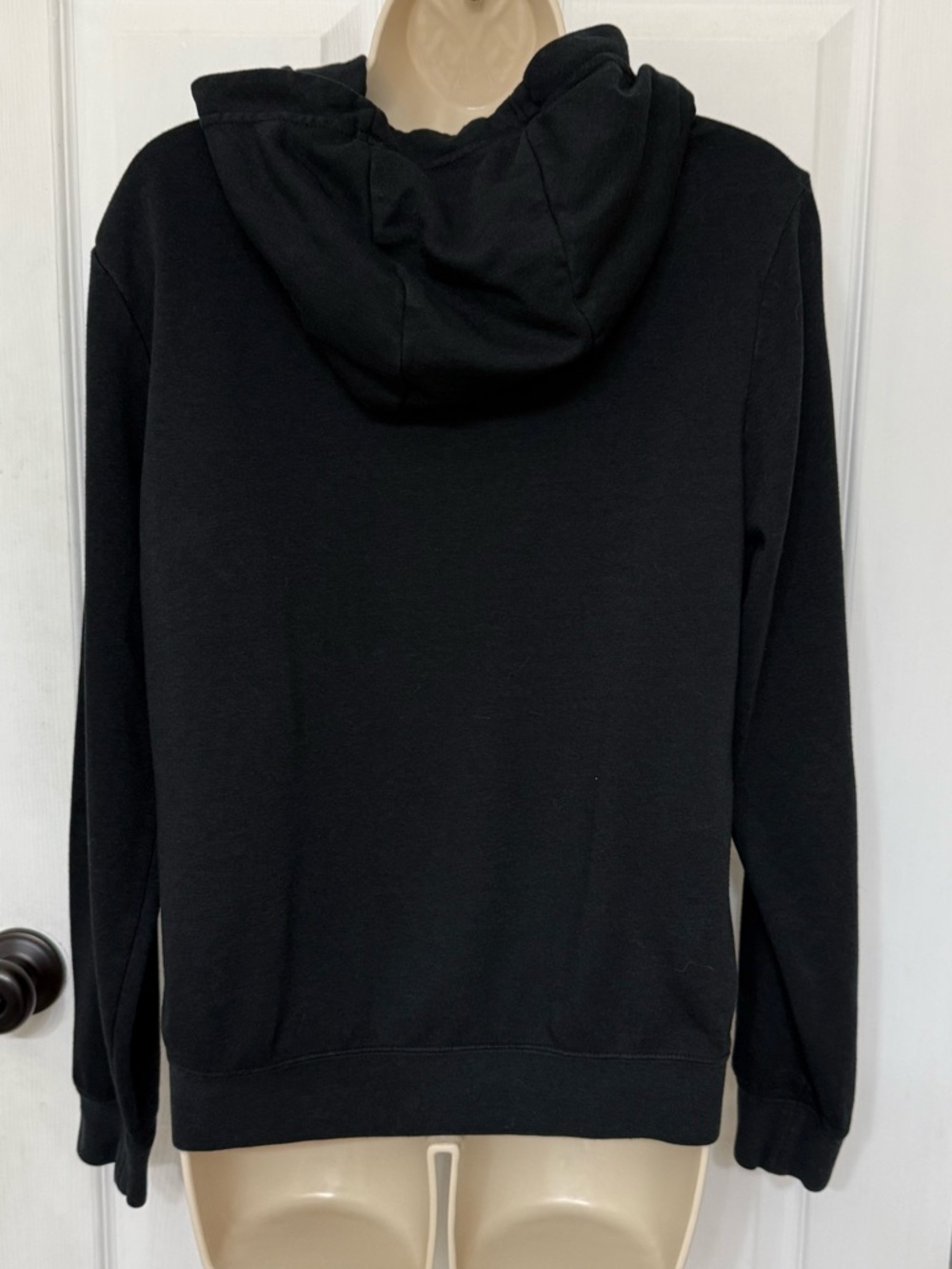 Nike Black Gold Logo Funnel Neck Hoodie Pullover Medium - Picture 6 of 13